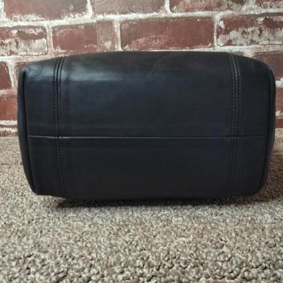 Coach Waverly 4133 Vintage Tote Handbag Black Glovetanned Leather - Picture 8 of 9